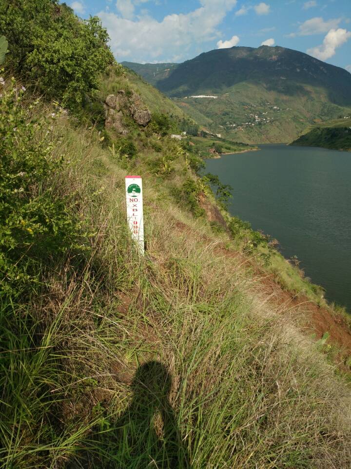 水电站界桩埋设现状